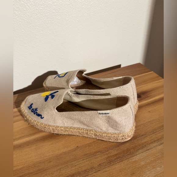NEW Soludos Limoncello Espadrilles Flats Slip On Lemon Cocktail US 7.5 NWOB - Picture 7 of 9